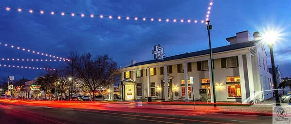 Boulder City Hotel at Night 1 - Art Print Pixels