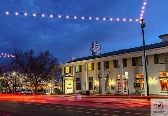 Boulder City Hotel at Night 1 - Art Print Pixels