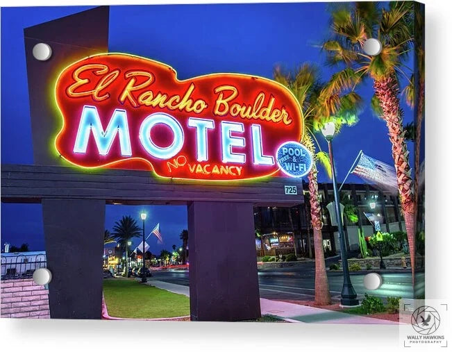 El Rancho Boulder Motel - Acrylic Print Pixels