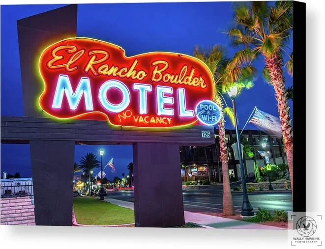 El Rancho Boulder Motel - Canvas Print Pixels