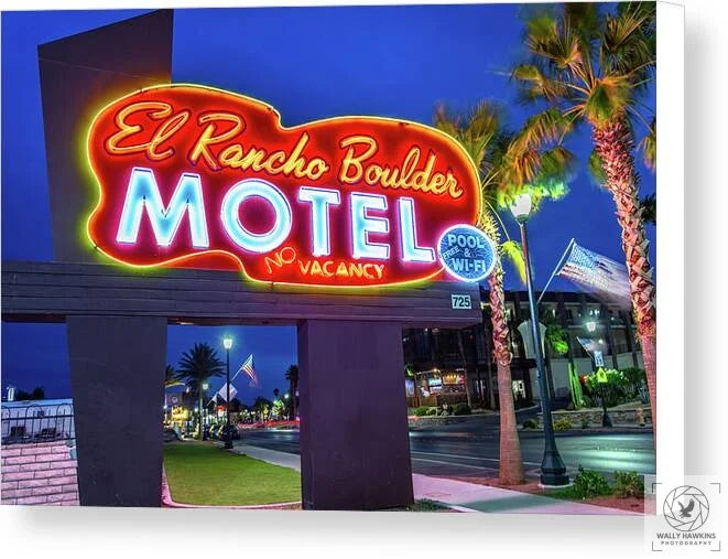 El Rancho Boulder Motel - Canvas Print Pixels