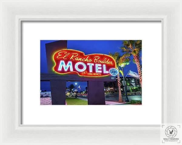 El Rancho Boulder Motel - Framed Print Pixels