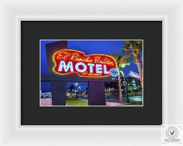 El Rancho Boulder Motel - Framed Print Pixels