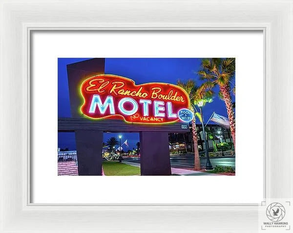 El Rancho Boulder Motel - Framed Print Pixels