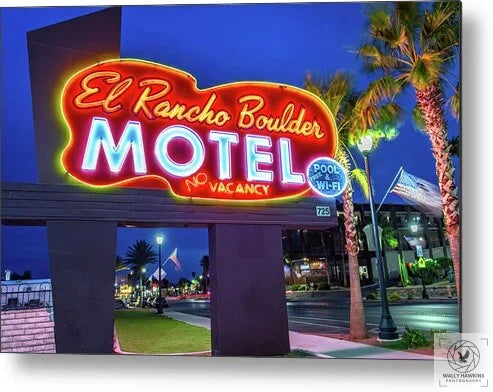 El Rancho Boulder Motel - Metal Print Pixels