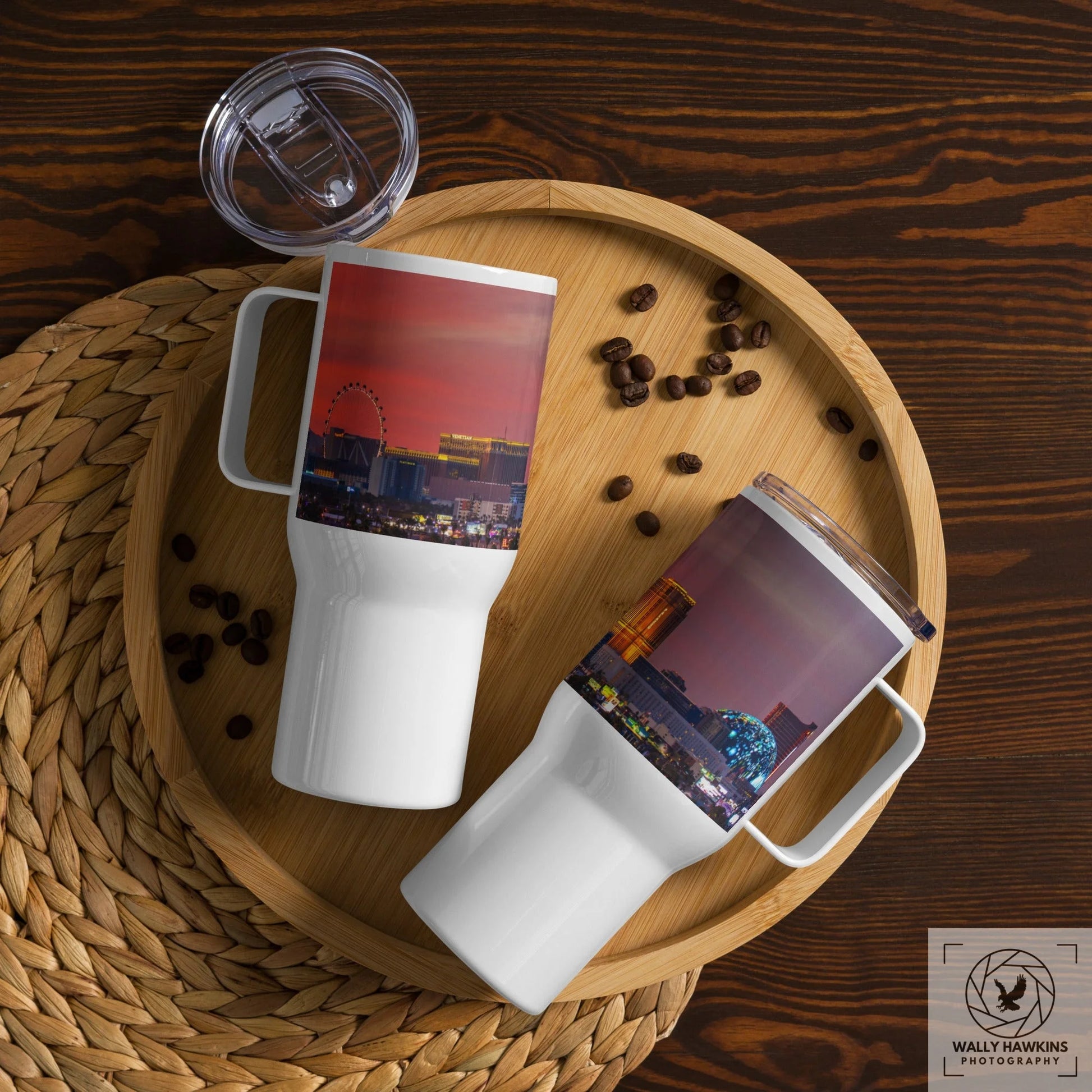 Fiery Sunset - Travel mug with a handle Wally Hawkins Photography