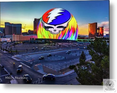 Grateful Dead Sunset - Metal Print Pixels