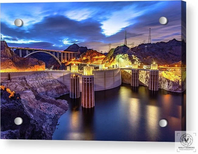 Hoover Dam - Acrylic Print Pixels