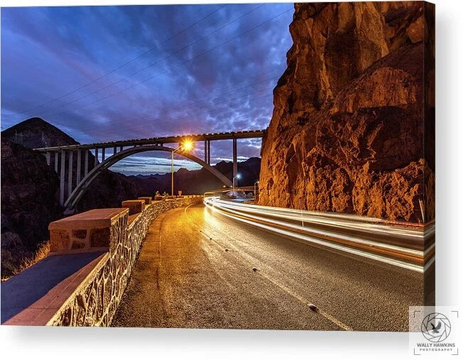 Hoover Dam Bridge - Acrylic Print Pixels