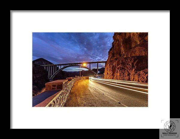 Hoover Dam Bridge - Framed Print Pixels