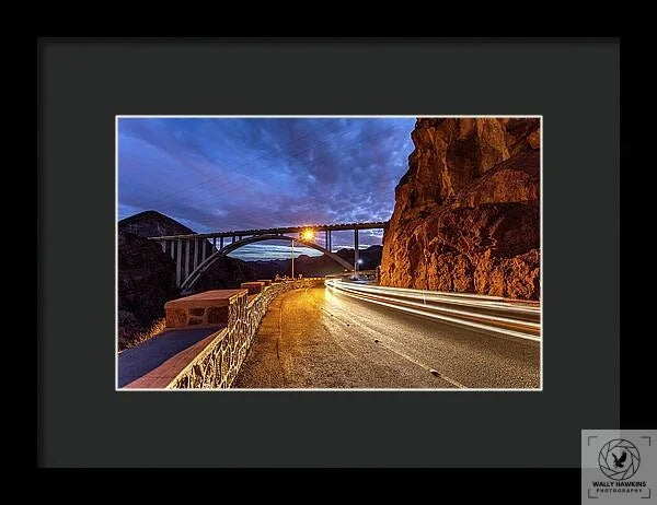 Hoover Dam Bridge - Framed Print Pixels