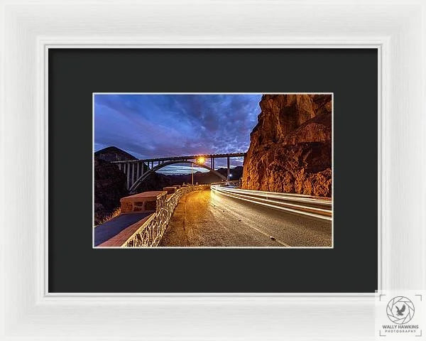 Hoover Dam Bridge - Framed Print Pixels