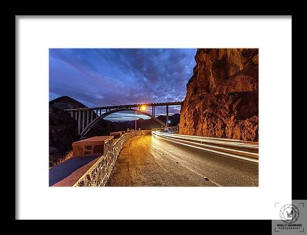 Hoover Dam Bridge - Framed Print Pixels