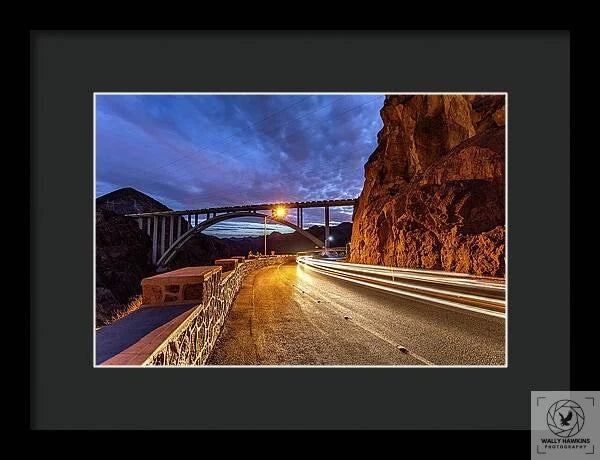 Hoover Dam Bridge - Framed Print Pixels