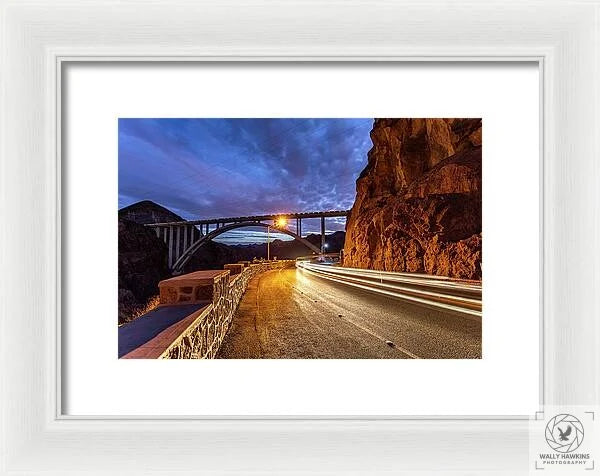 Hoover Dam Bridge - Framed Print Pixels