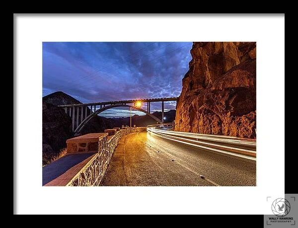 Hoover Dam Bridge - Framed Print Pixels