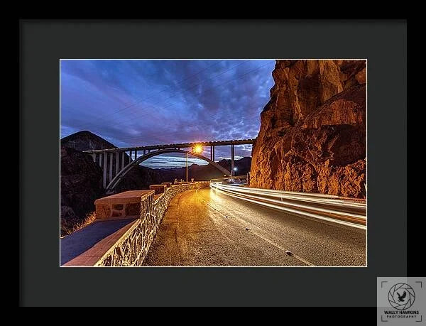 Hoover Dam Bridge - Framed Print Pixels