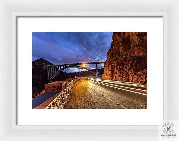 Hoover Dam Bridge - Framed Print Pixels