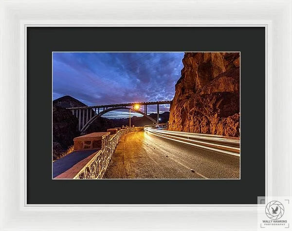 Hoover Dam Bridge - Framed Print Pixels