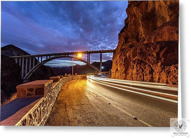 Hoover Dam Bridge - Greeting Card Pixels