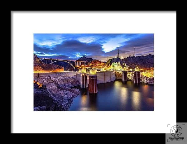 Hoover Dam - Framed Print Pixels