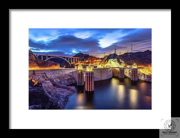 Hoover Dam - Framed Print Pixels