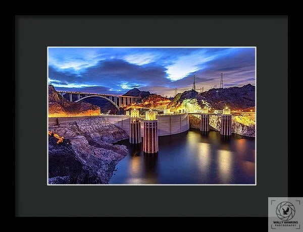 Hoover Dam - Framed Print Pixels