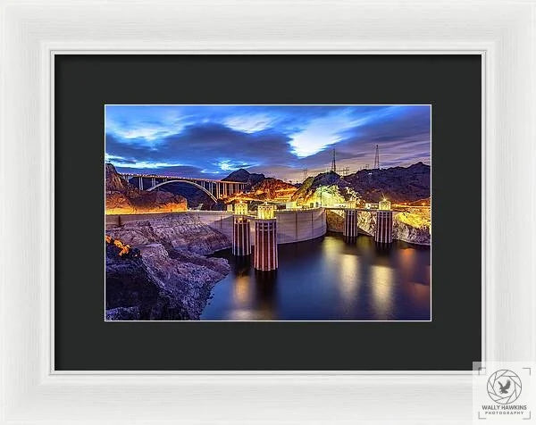 Hoover Dam - Framed Print Pixels