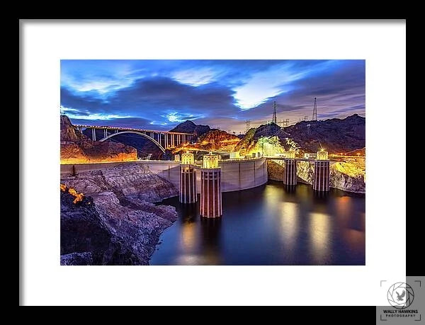 Hoover Dam - Framed Print Pixels