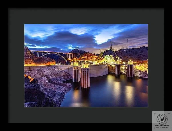 Hoover Dam - Framed Print Pixels