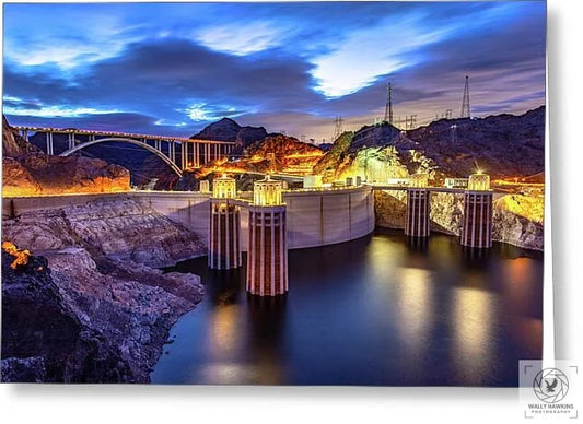 Hoover Dam - Greeting Card Pixels