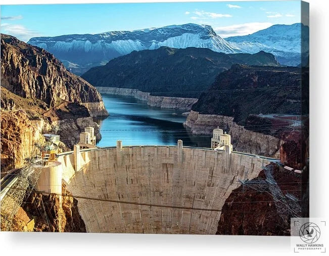 Hoover Dam Lake Mead - Acrylic Print Pixels