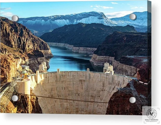 Hoover Dam Lake Mead - Acrylic Print Pixels