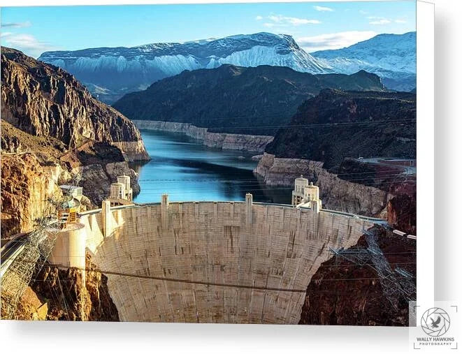 Hoover Dam Lake Mead - Canvas Print Pixels