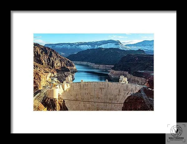 Hoover Dam Lake Mead - Framed Print Pixels