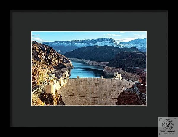 Hoover Dam Lake Mead - Framed Print Pixels