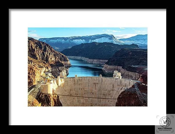 Hoover Dam Lake Mead - Framed Print Pixels