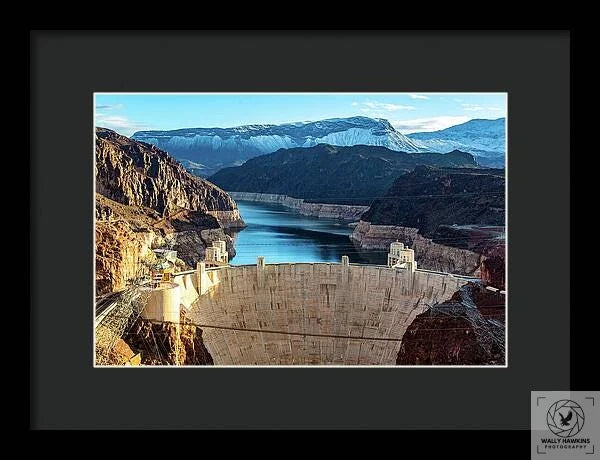 Hoover Dam Lake Mead - Framed Print Pixels