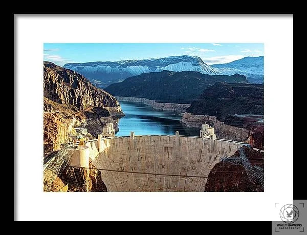 Hoover Dam Lake Mead - Framed Print Pixels