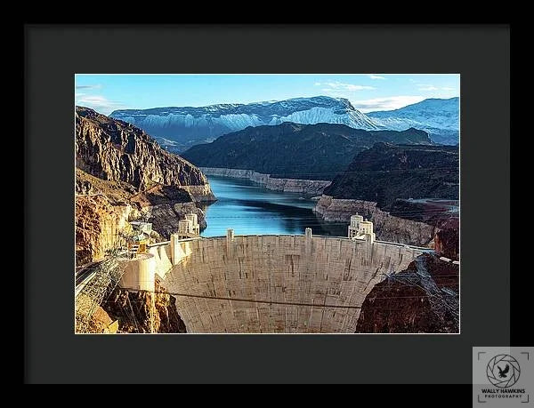 Hoover Dam Lake Mead - Framed Print Pixels