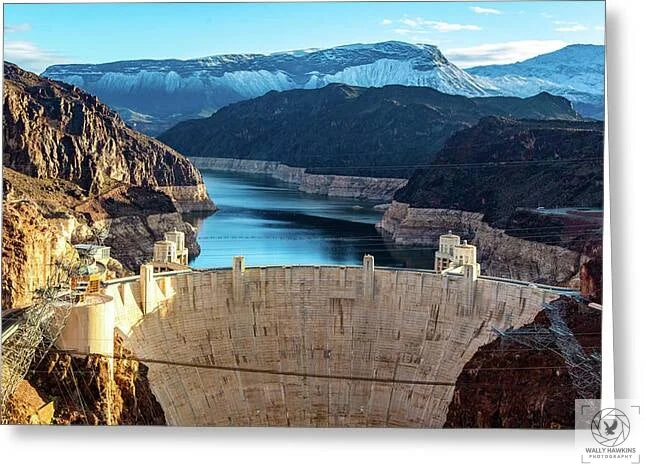 Hoover Dam Lake Mead - Greeting Card Pixels