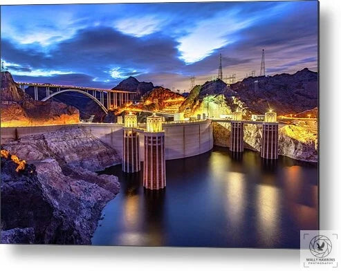 Hoover Dam - Metal Print Pixels