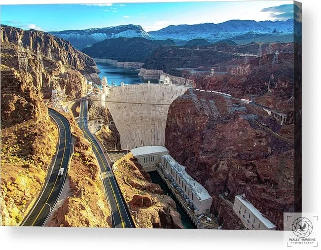 Hoover Dam Southside - Acrylic Print Pixels