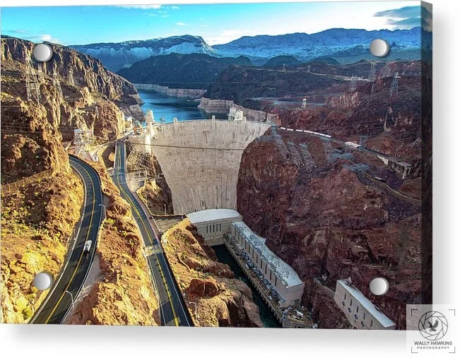 Hoover Dam Southside - Acrylic Print Pixels