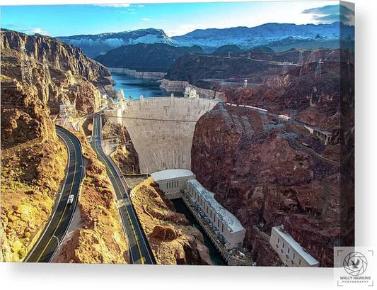 Hoover Dam Southside - Canvas Print Pixels