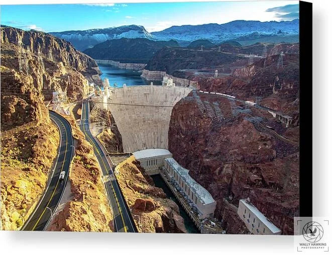 Hoover Dam Southside - Canvas Print Pixels