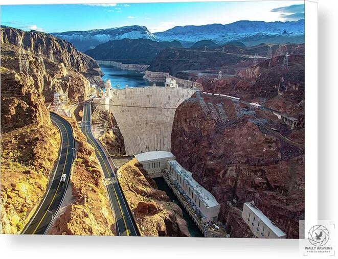 Hoover Dam Southside - Canvas Print Pixels