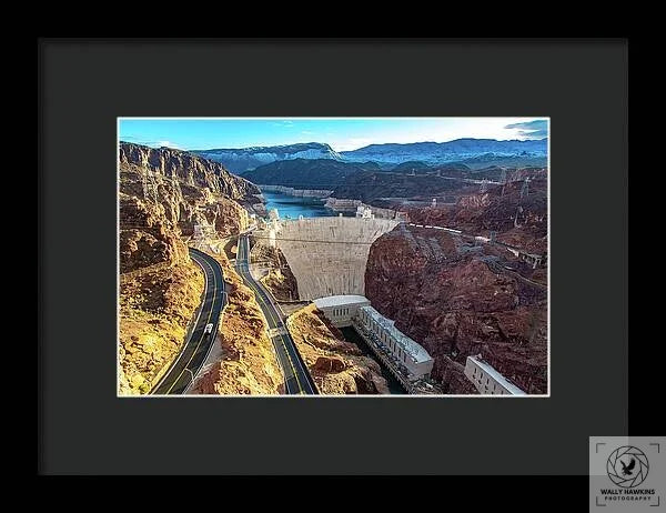 Hoover Dam Southside - Framed Print Pixels