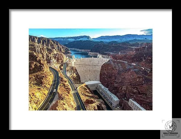 Hoover Dam Southside - Framed Print Pixels