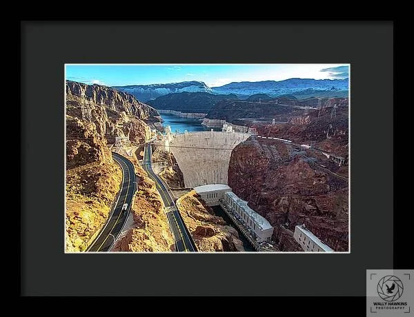 Hoover Dam Southside - Framed Print Pixels